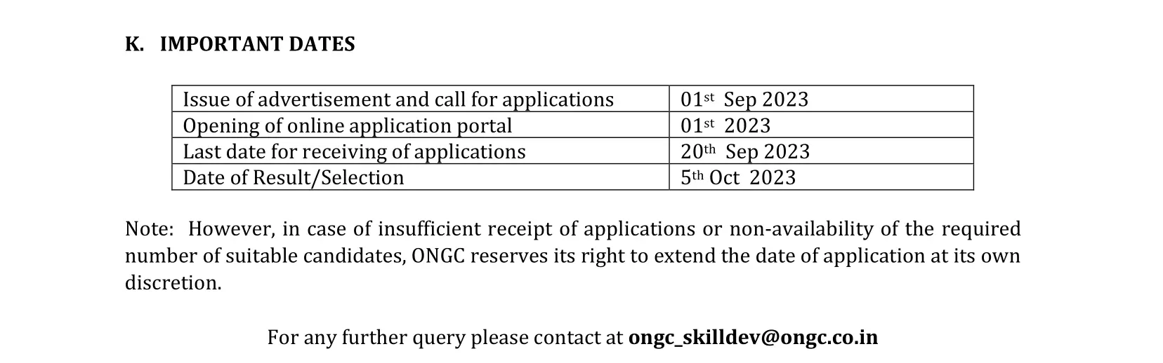 ongc recruitment 2023 